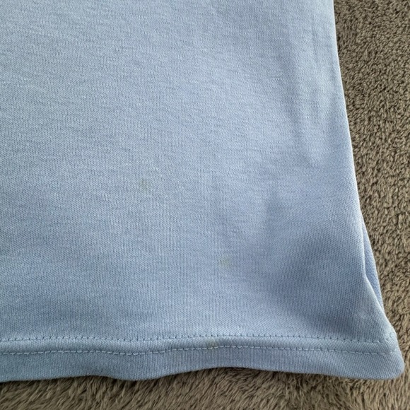 Sport by David Smith Creations Womens Blue Pink Rose Embroidered Polo Shirt XL - Picture 9 of 12